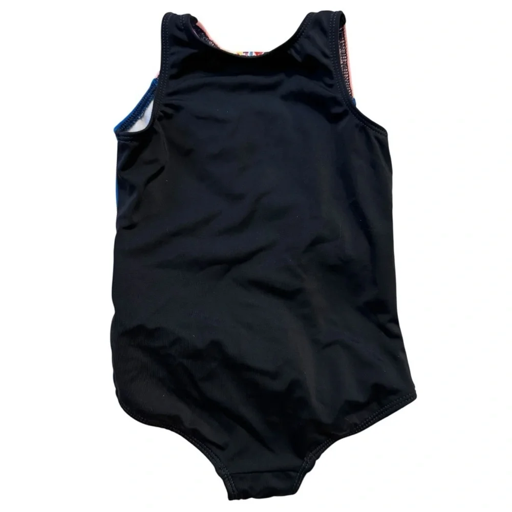 DotDotSmile Toddler Girl 2T Colorblock One-Piece Swimsuit NWT - Picture 3 of 4